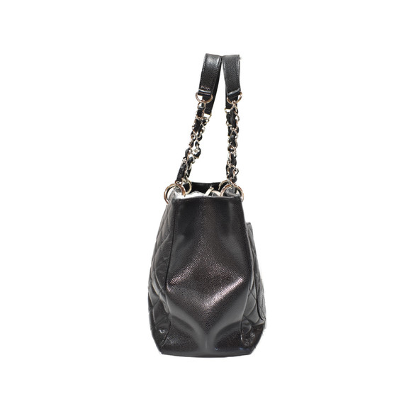 Chanel Bag Black Skin Matelasse Tote Caviar GST - Picture 1 of 16
